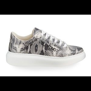 Snake-Print Fashion Sneakers, Valentino